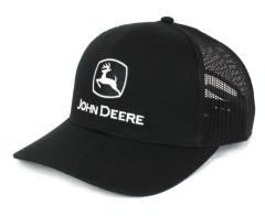 1308-3345-BK - Casquette JOHN DEERE de couleur noire avec arrière en filet