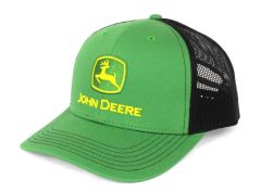 JA1308-3346-GRBK - Casquette verte avec arrière en maille noire - JOHN DEERE