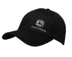 MC13080428BK - Objet publicitiare JOHN DEERE - Casquette de couleur noire avec logo gris