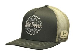 MC13080461OV - Objet publicitiare JOHN DEERE - Casquette verte avec arrière en filet beige