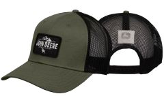 MC13080622OV - Objet publicitaire JOHN DEERE – Casquette verte kaki avec arrière en maille de couleur noire