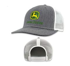 MC13083346HG - Objet publicitiare JOHN DEERE - Casqette grise et blanche avec arrière en maille