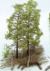 HEK1533 - Décor pour diorama - 10 Arbres de 18cm