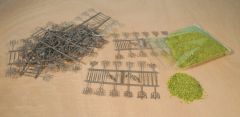 HEK1535 - Décor pour diorama - 120 pièces - vignes avec flocage