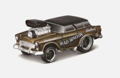 MST15557 - Voiture sous blister de la série Muscle Machines - CHEVROLET Nomad gasser de 1955 MAD WAGON