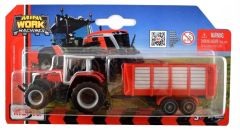 MST15590-C - Tracteur avec remorque sous blister  - MASSEY FERGUSON 8S.265