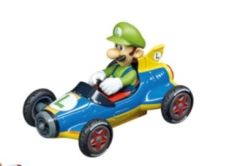 CARRERA15817069-C - Véhicule bleu et jaune à friction - MARIO KART - Luigi