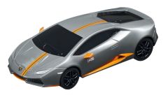 CARRERA15817079-C - Voiture de couleur grise et orange Pull & Speed - LAMBORGHINI Huracan LP610-4