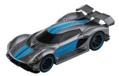 CARRERA15817084-C - Voiture de couleur grise et bleu Pull & Speed - Tuning Hyper Sportcar