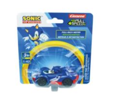 CARRERA15818327 - Véhicule bleu avec étoile à friction sous blister  - SONIC