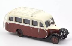 Véhicule de 1947 couleur marron et crème - CITROEN U23 Autocar