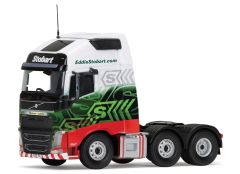 CORCC16004 - Camion solo VOLVO FH 6X4 blanc/rouge/vert EDDIE STOBART