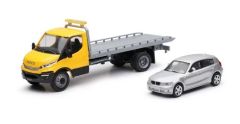 NEW16233B - BMW série 1 avec camion porte voiture IVECO