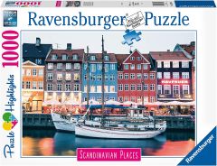 RAV167395 - Puzzle Copenhague au Danemark  - 1000 Pièces