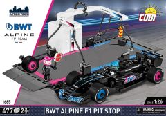 COB1685 - Jeu de construction - 477 pcs - BWT Alpine F1 - Pit Stop