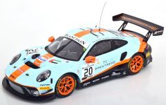 IXO-LEGT18-23003 - Voiture des 24H SPA 2019 Pilotée par Michael CHRISTENSEN - GULF - PORSCHE 911 GT3 R #20