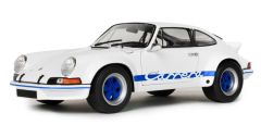 SOL1801119 - Voiture de 1973 couleur blanc avec décor Bleu - PORSCHE 911 RSR