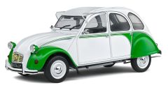 SOL1805025 - Voiture de 1982 couleur blanche et verte – CITROEN 2CV