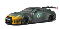 SOL1805807 - Voiture de couleur grise et verte liberty walk body kit 2.0 – NISSAN GT-R R35 W