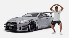 SOL1805821 - Voiture de 2024 couleur grise - NISSAN GT-R Liberty Walk Body Kit 2.0