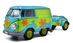 SOL1810904 - Combi de 2024 couleur verte et bleue - VW avec remorque - Fower Power