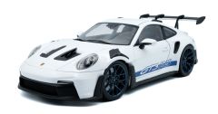 SOL1812102 - Voiture de 2024 couleur blanche avec bandes bleu - PORSCHE 911 GT3RS