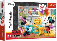 TRF18211 - Puzzle Gâteau d'anniversaire de Mickey – 30 Pièces