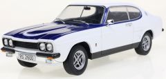 MOD18294 - Voiture de 1973 couleur blanche et bleue - FORD Capri Mk.I RS 2600