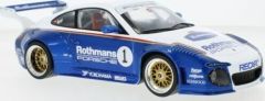 MOD18327 - Voiture de sport couleur bleu et blanche N°1 - PORSCHE  997 RWB Rothmans