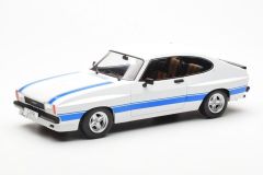 MOD18347 - Voiture de 1975 couleur blanche et bleue – FORD Capri MKII X pack