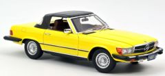 NOREV183727 - Voiture de 1979 couleur jaune - MERCEDES 450 SL US-Version