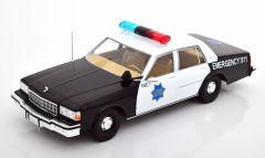 MOD18389 - Voiture de 1987 couleur blanche et noire - CHEVROLET Caprice S.F.P.D.