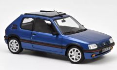 NOREV184844 - Voiture avec toit ouvrant de 1992 couleur bleu – PEUGEOT 205 Gti 1.9