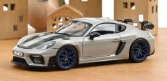 NOREV187253 - Voiture de 2023 couleur grise - PORSCHE Cayman GT4 RS pack Weissach