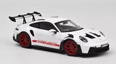 NOREV187352 - Voiture de 2022 couleur blanche et rouge – PORSCHE 911 GT3 RS