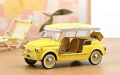 NOREV187790 - Voiture de 1965 couleur jaune - FIAT 500 Jolly