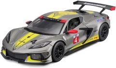 BUR28024 - Voiture de 2020 courleur grise et jaune - CHEVROLET Corvette C8R #4