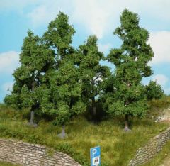 HEK1931 - Décor pour diorama - 4 Arbres fruitiers de 9  à 11cm
