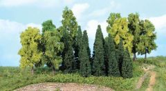 HEK1958 - Décor pour diorama - 22 Arbres et Sapins de 5 à 12cm