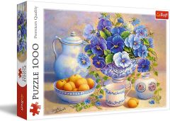 TRF10466 - Puzzle de 1000 Pièces – Bouquet de couleur bleu