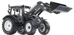 WIK77327 - Tracteur N123 VALTRA équipé du chargeur frontal avec godet déposable