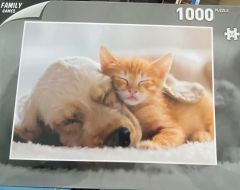 GLOT107-2 - Puzzle un chien et un chat – 1000 Pièces