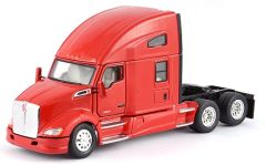 TON121029 - Camion américain PETERBILT T680 SC 6x4 couleur rouge