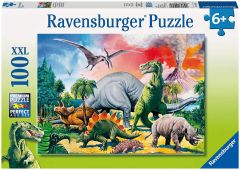 RAV109579 - Puzzle au milieu des dinosaures – 100 Pièces