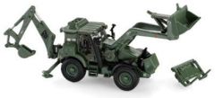 MOT13479 - JCB HMEE tractopelle version militaire couleur vert