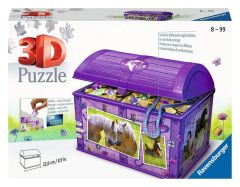 RAV111732 - Puzzle 3D Coffre aux trésors avec chevaux – 216 Pièces