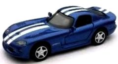 NEW50433E - Voiture coupé de couleur Bleue -DODGE Viper GTS