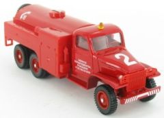 SOL31017 - Camion de pompier 6x4 GMC version citerne de ravitaillement boite abimee
