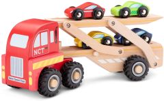 NCT11960 - Jouet en bois - Camion transport de voitures