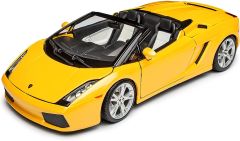 BUR12016GE - Voiture de couleur jaune - LAMBORGHINI Gallardo Spyder
